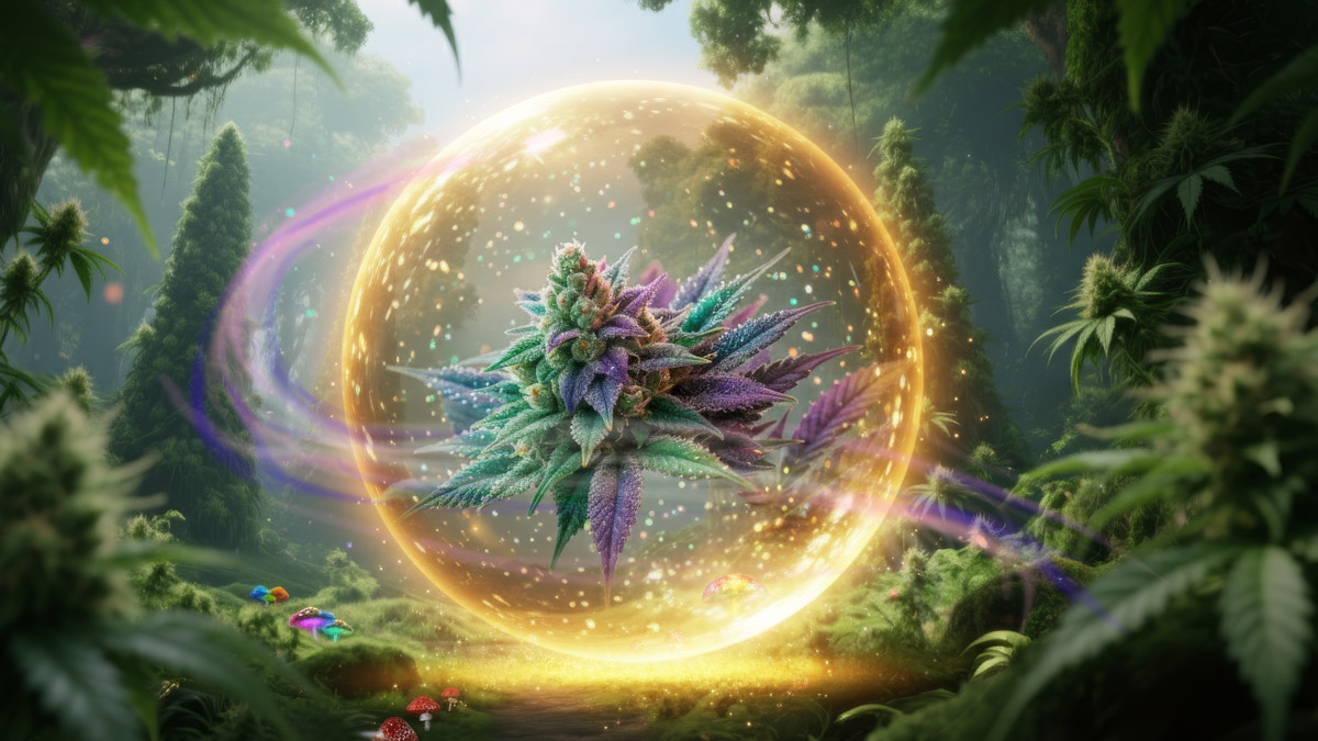 Act 1: Guru G discovers the quest—a glowing clue points toward the Flower of Enlightenment.